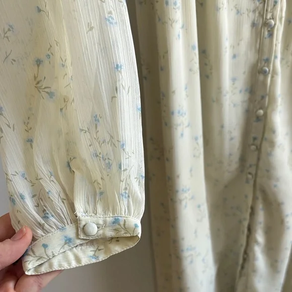 OAK + FORT Cream Long Sleeve Dress - Picture 4 of 6